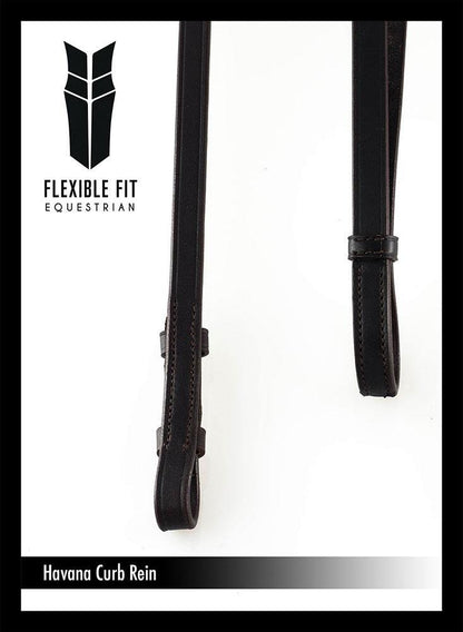 CURB HAVANA REINS - Flexible Fit Equestrian Australia