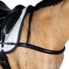 Dressage Black Straight Breastplate - Flexible Fit Equestrian Australia