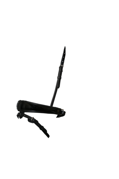 EXTRA WIDE ANATOMICAL RAISED PATENT CONVERTER CRANK - BLACK SNAFFLE/DOUBLE NOSEBAND - Flexible Fit Equestrian Australia