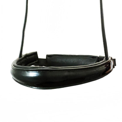 EXTRA WIDE ANATOMICAL RAISED PATENT CONVERTER CRANK - BLACK SNAFFLE/DOUBLE NOSEBAND - Flexible Fit Equestrian Australia