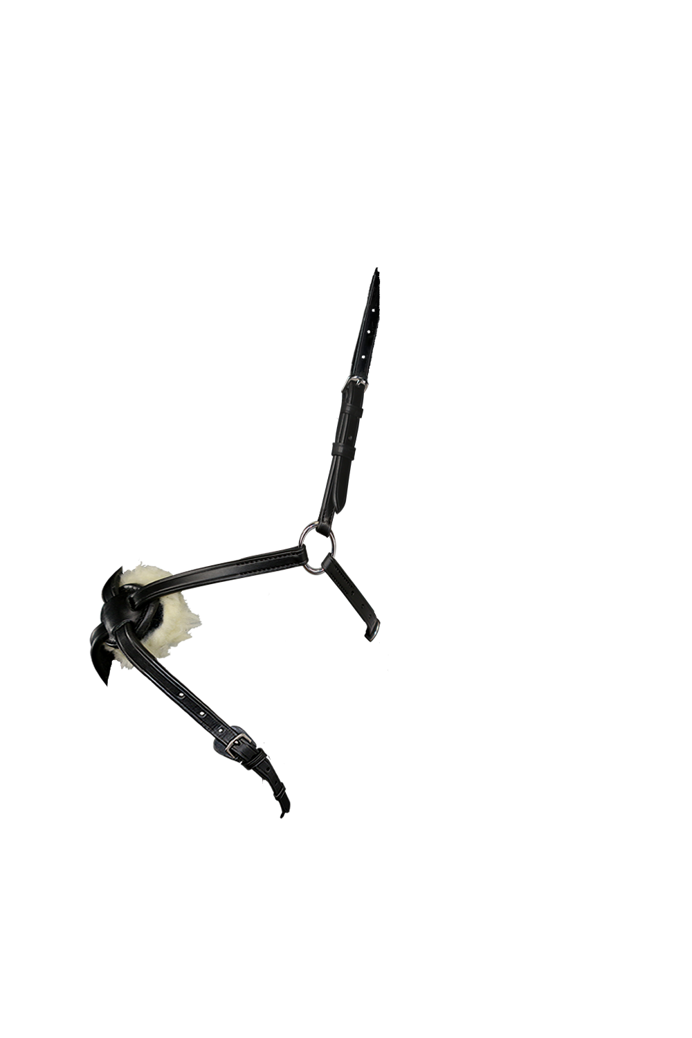 FIGURE 8 WITH SHEEPSKIN - BLACK NOSEBAND - Flexible Fit Equestrian Australia