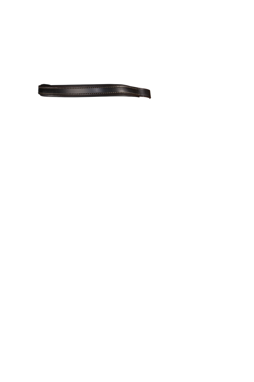 PLAIN FLAT PADDED - HAVANA BROWBAND - Flexible Fit Equestrian Australia