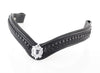 PLAITED WITH SHIELDS V SHAPE - BLACK BROWBAND - Flexible Fit Equestrian Australia