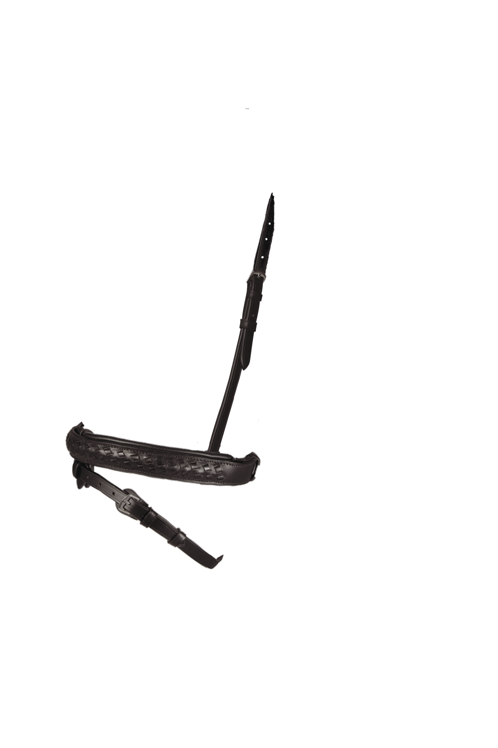 STRAIGHT PLAITED CONVERTER EVENTER - HAVANA SNAFFLE / DOUBLE NOSEBAND