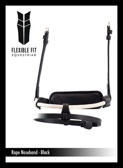ROPE CONVERTER EVENTER - BLACK NOSEBAND - Flexible Fit Equestrian Australia