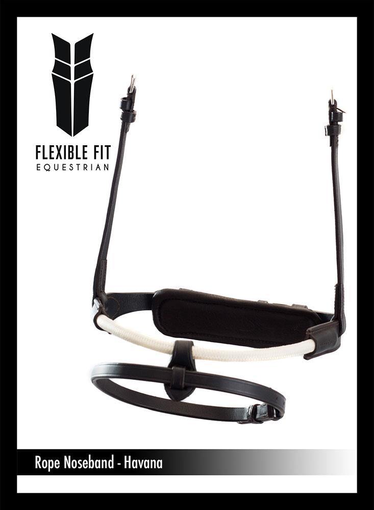 ROPE CONVERTER EVENTER - HAVANA NOSEBAND - Flexible Fit Equestrian Australia
