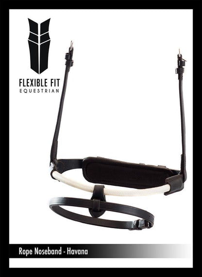 ROPE CONVERTER EVENTER - HAVANA NOSEBAND - Flexible Fit Equestrian Australia