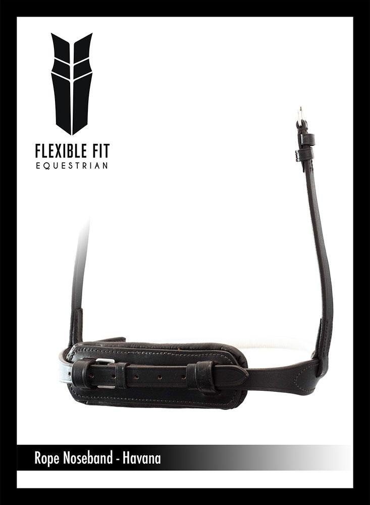 ROPE CONVERTER EVENTER - HAVANA NOSEBAND - Flexible Fit Equestrian Australia