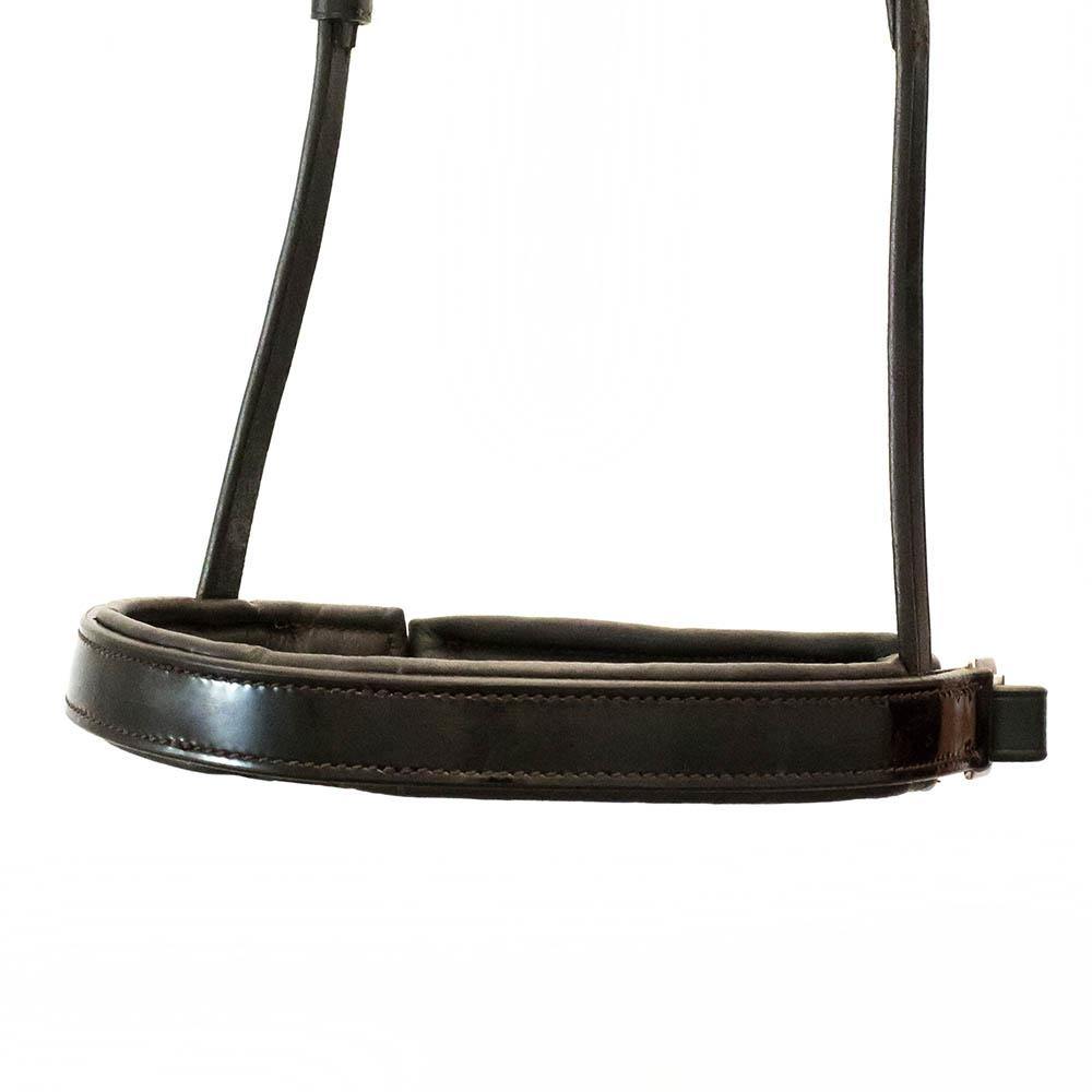 STRAIGHT FLAT PATENT CONVERTER CRANK - HAVANA SNAFFLE/DOUBLE NOSEBAND - Flexible Fit Equestrian Australia