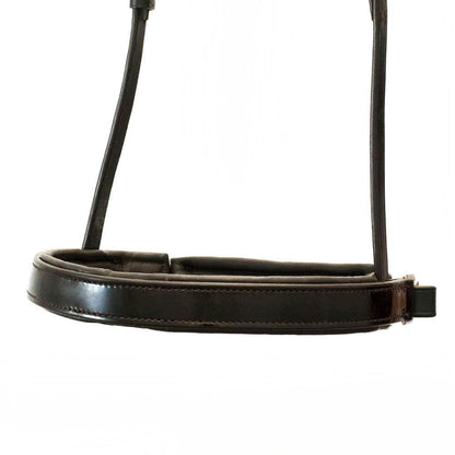 STRAIGHT FLAT PATENT CONVERTER CRANK - HAVANA SNAFFLE/DOUBLE NOSEBAND - Flexible Fit Equestrian Australia