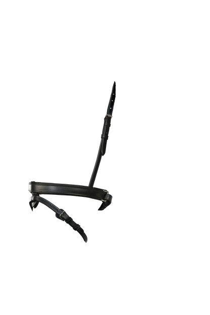 STRAIGHT FLAT PLAIN CONVERTER CRANK - BLACK SNAFFLE/DOUBLE NOSEBAND - Flexible Fit Equestrian Australia