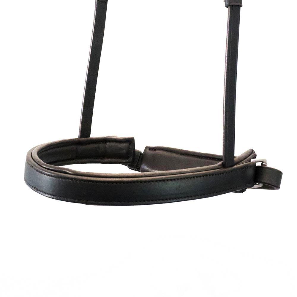 STRAIGHT FLAT PLAIN CONVERTER CRANK - HAVANA SNAFFLE/DOUBLE NOSEBAND - Flexible Fit Equestrian Australia
