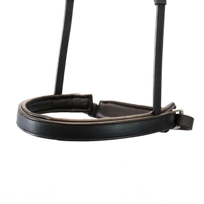 STRAIGHT FLAT PLAIN CONVERTER CRANK - HAVANA SNAFFLE/DOUBLE NOSEBAND - Flexible Fit Equestrian Australia