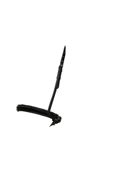 STRAIGHT RAISED PATENT CONVERTER CRANK - BLACK SNAFFLE/DOUBLE NOSEBAND - Flexible Fit Equestrian Australia