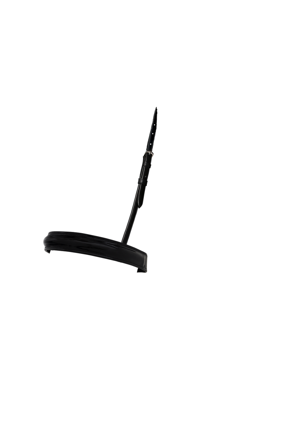 STRAIGHT RAISED PATENT SHOW CAVESSON - BLACK NOSEBAND - Flexible Fit Equestrian Australia
