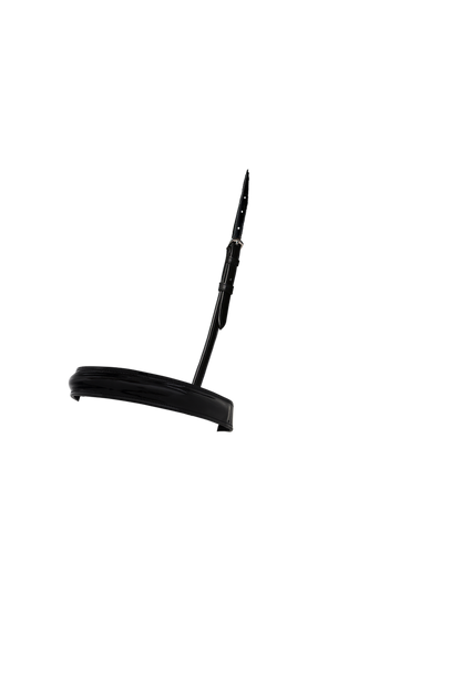 STRAIGHT RAISED PATENT SHOW CAVESSON - BLACK NOSEBAND - Flexible Fit Equestrian Australia