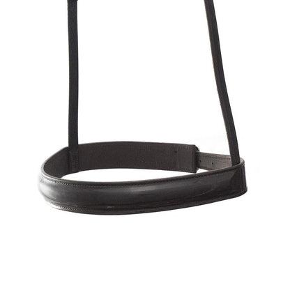 STRAIGHT RAISED PATENT SHOW CAVESSON - HAVANA NOSEBAND - Flexible Fit Equestrian Australia