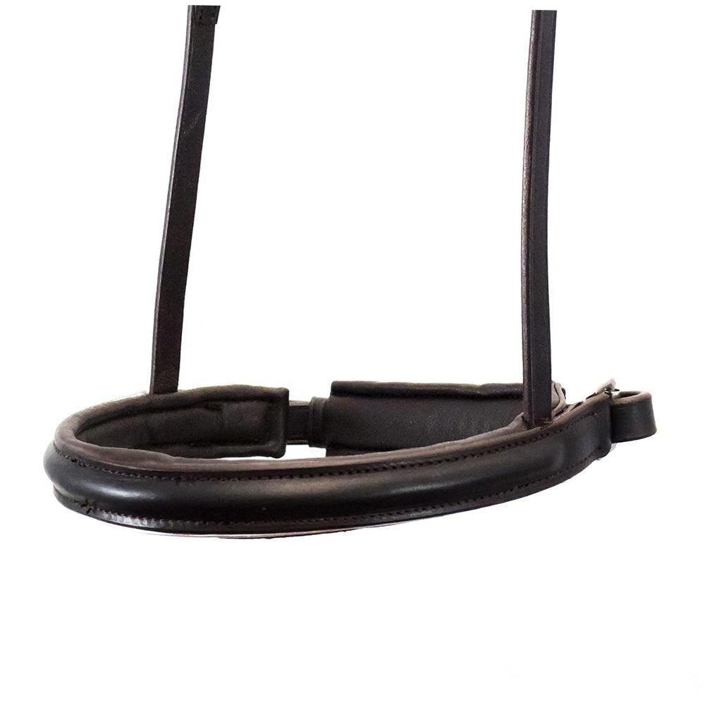 Straight Raised Plain Converter Crank - Havana Snaffle / Double Noseband - Flexible Fit Equestrian Australia