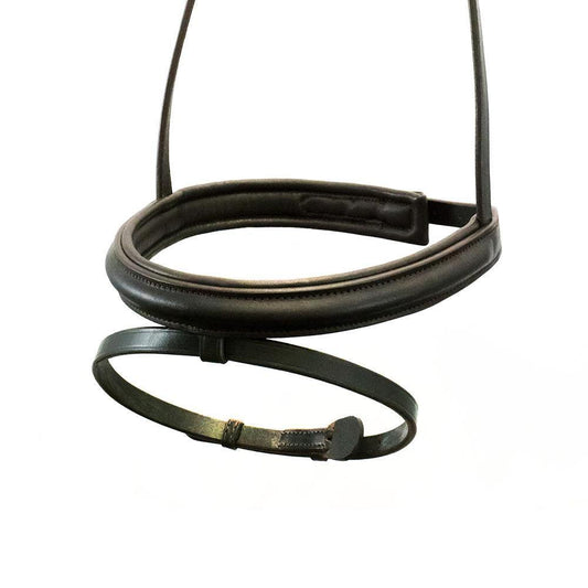 STRAIGHT RAISED PLAIN HANOVERIAN EVENTER - HAVANA NOSEBAND - Flexible Fit Equestrian Australia