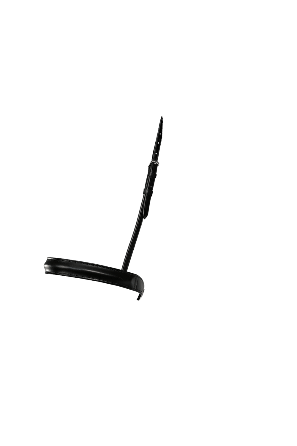 Straight Raised Plain Show Cavesson - Black Noseband - Flexible Fit Equestrian Australia