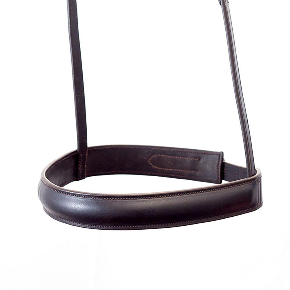 Straight Raised Plain Show Cavesson - Havana Noseband - Flexible Fit Equestrian Australia