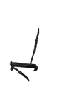 STRAIGHT RAISED SILVER PIPE CONVERTER CRANK - BLACK SNAFFLE/DOUBLE NOSEBAND - Flexible Fit Equestrian Australia