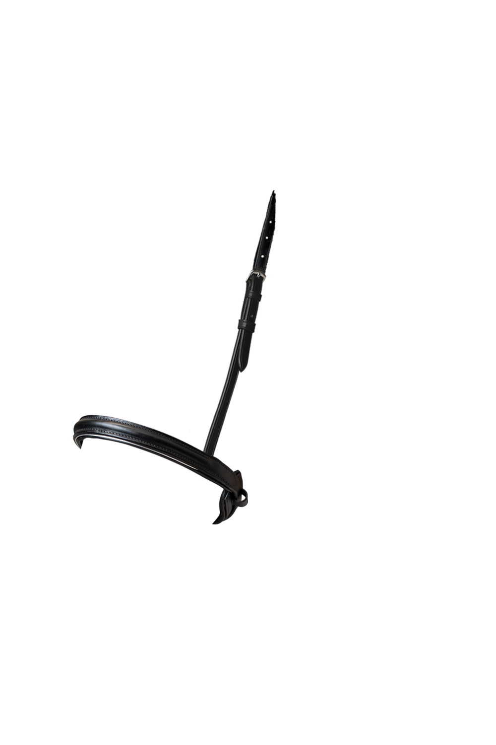 STRAIGHT RAISED SILVER PIPE CONVERTER EVENTER - BLACK SNAFFLE/DOUBLE NOSEBAND - Flexible Fit Equestrian Australia