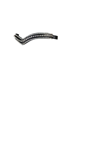 SWAROVSKI 3 ROW V - BLACK BROWBAND - Flexible Fit Equestrian Australia